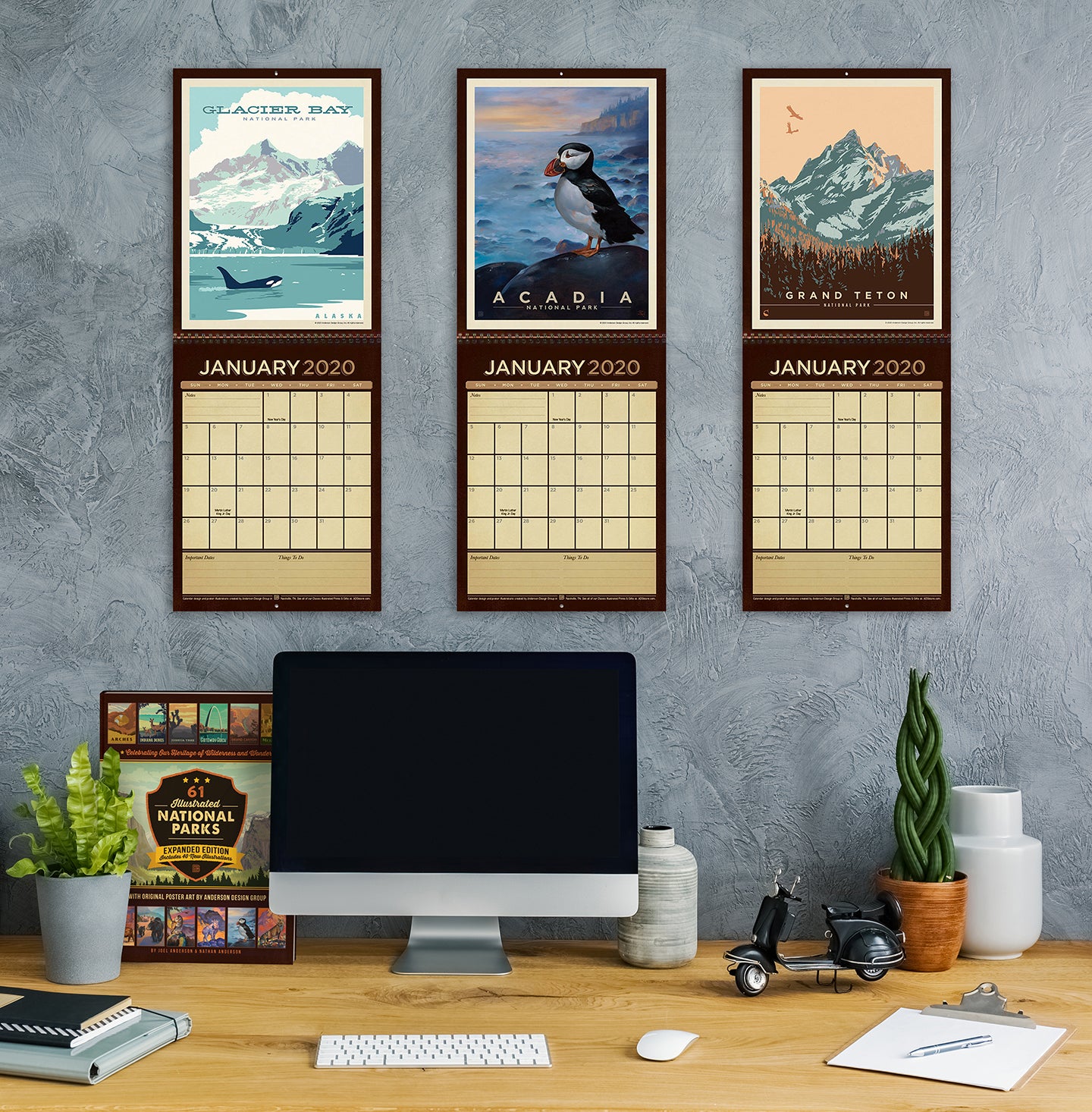 Keep Track of the New Year with Vintage Art & 2020 Wall Calendars!