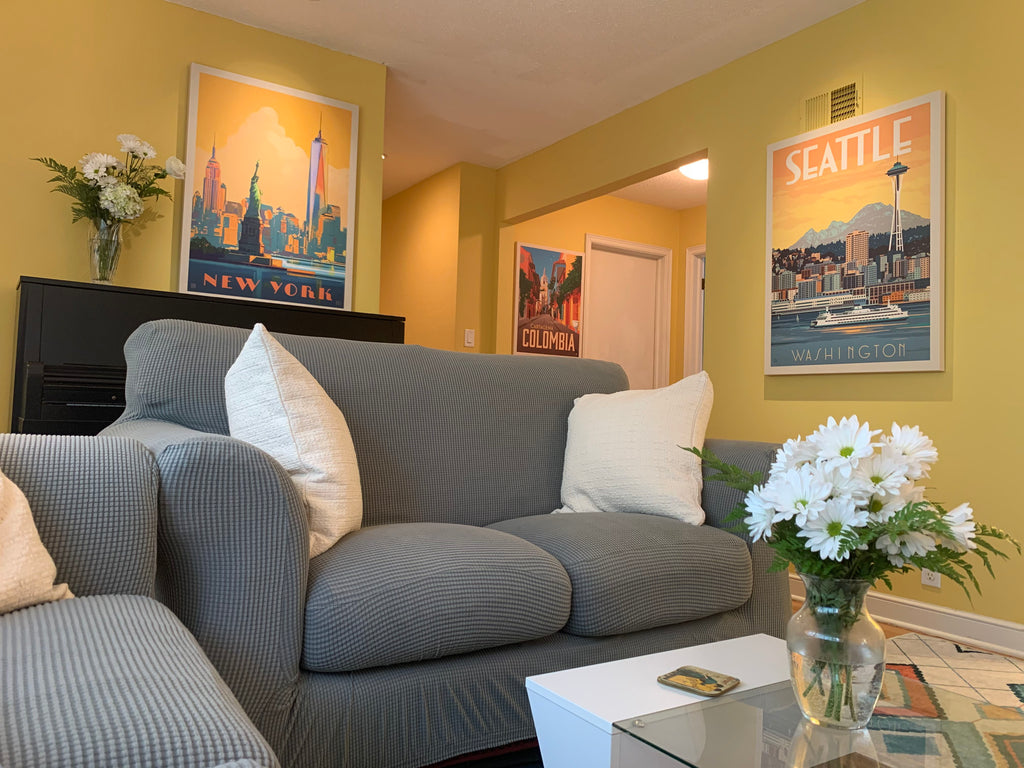 SuperFan Transforms Home With ADG Travel Poster Art