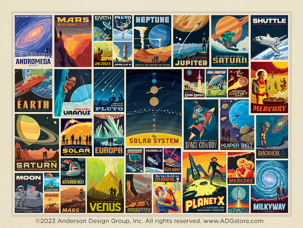 Explore the Galaxy with Original Space Travel Art