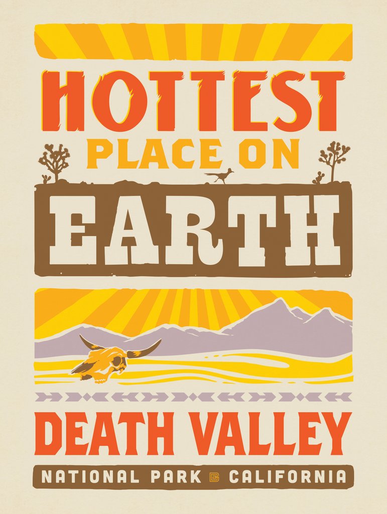 Death Valley National Park: Hottest Place On Earth - Postcards - Artwork