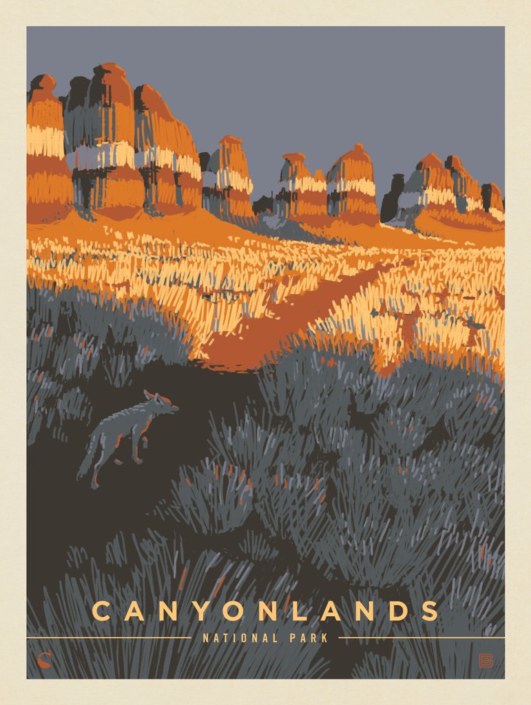 Canyonlands National Park: Coyote - Art Print - Artwork
