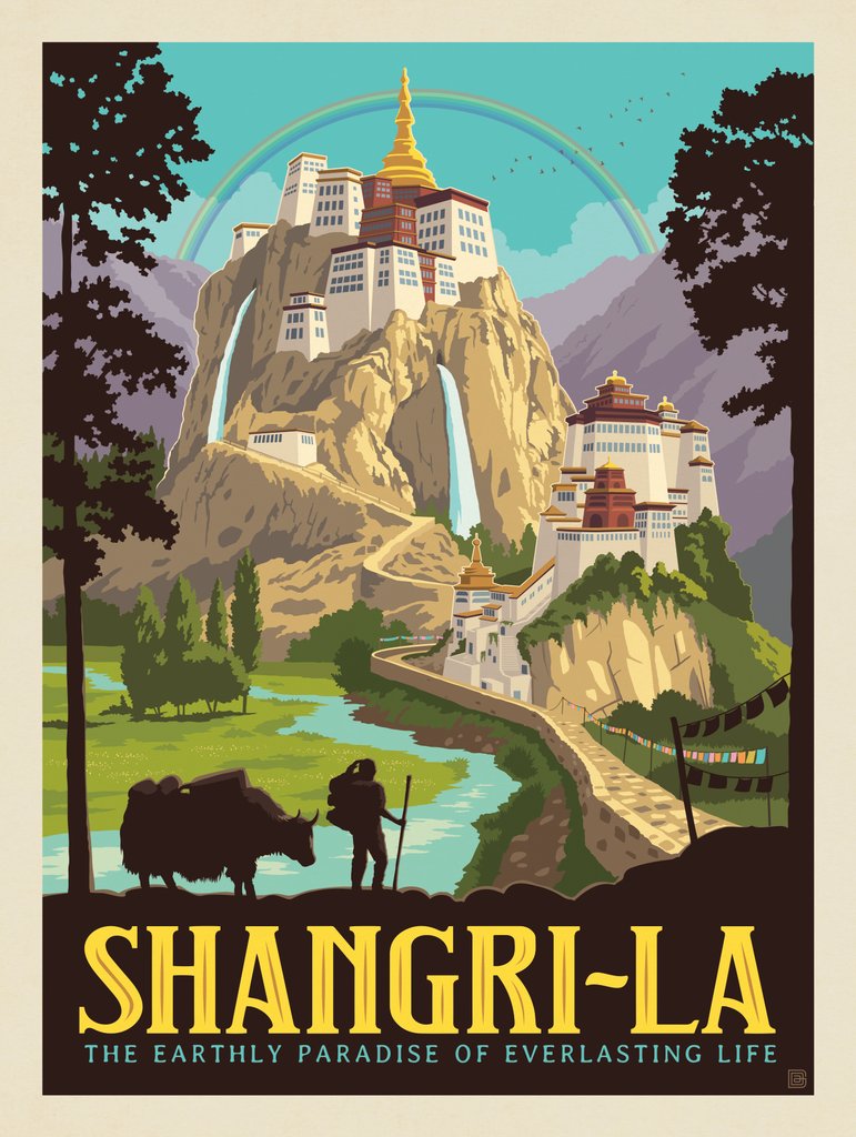 Shangri-La - Postcards - Artwork