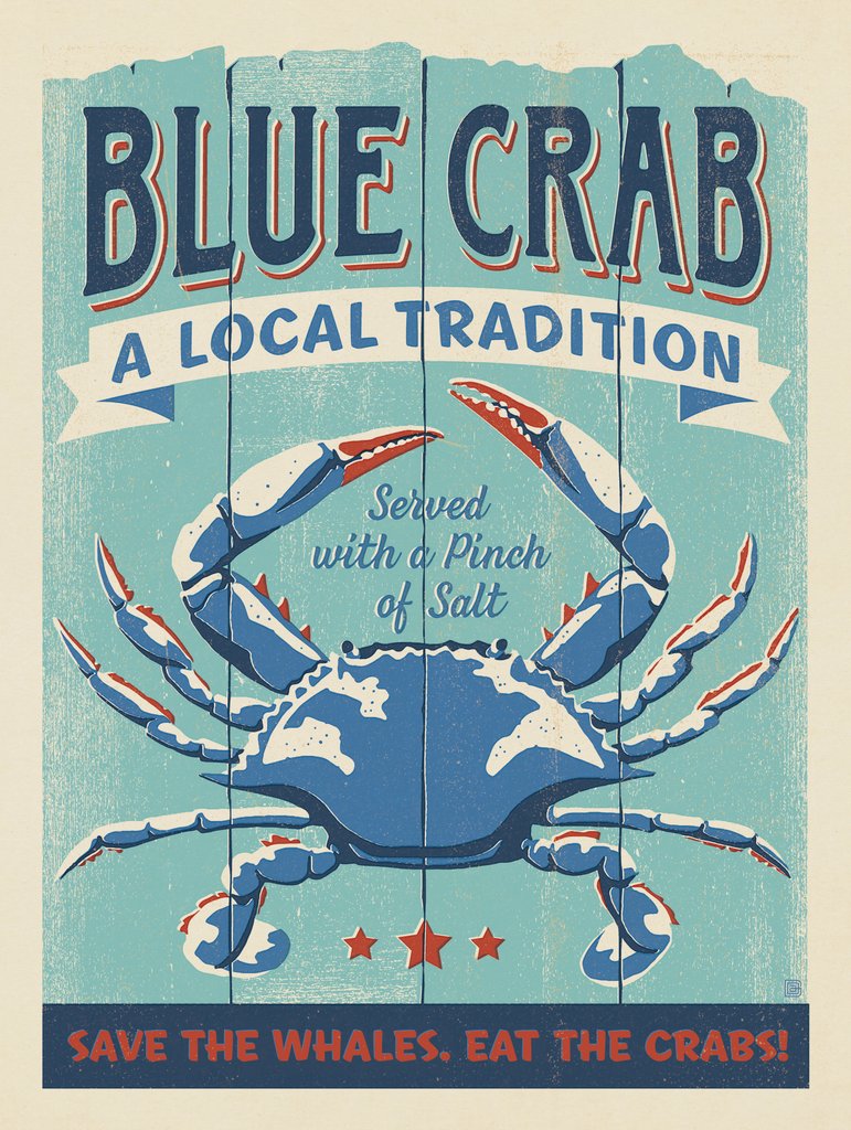 Blue Crab - Postcards - Artwork