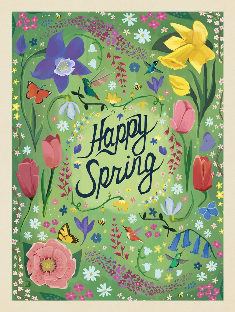 A Greeting Card: Season 2-Happy Spring - Canvas - Artwork
