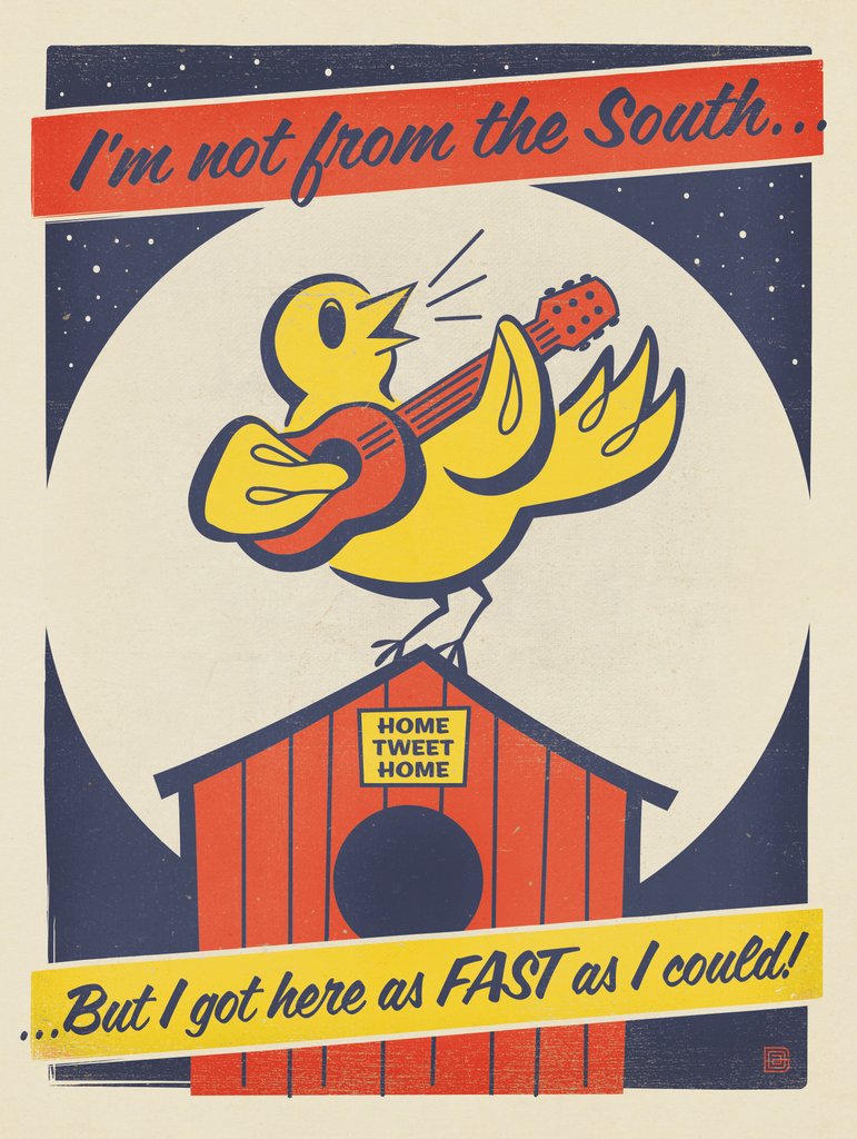 I’m Not From the South... - Metal Sign - Artwork