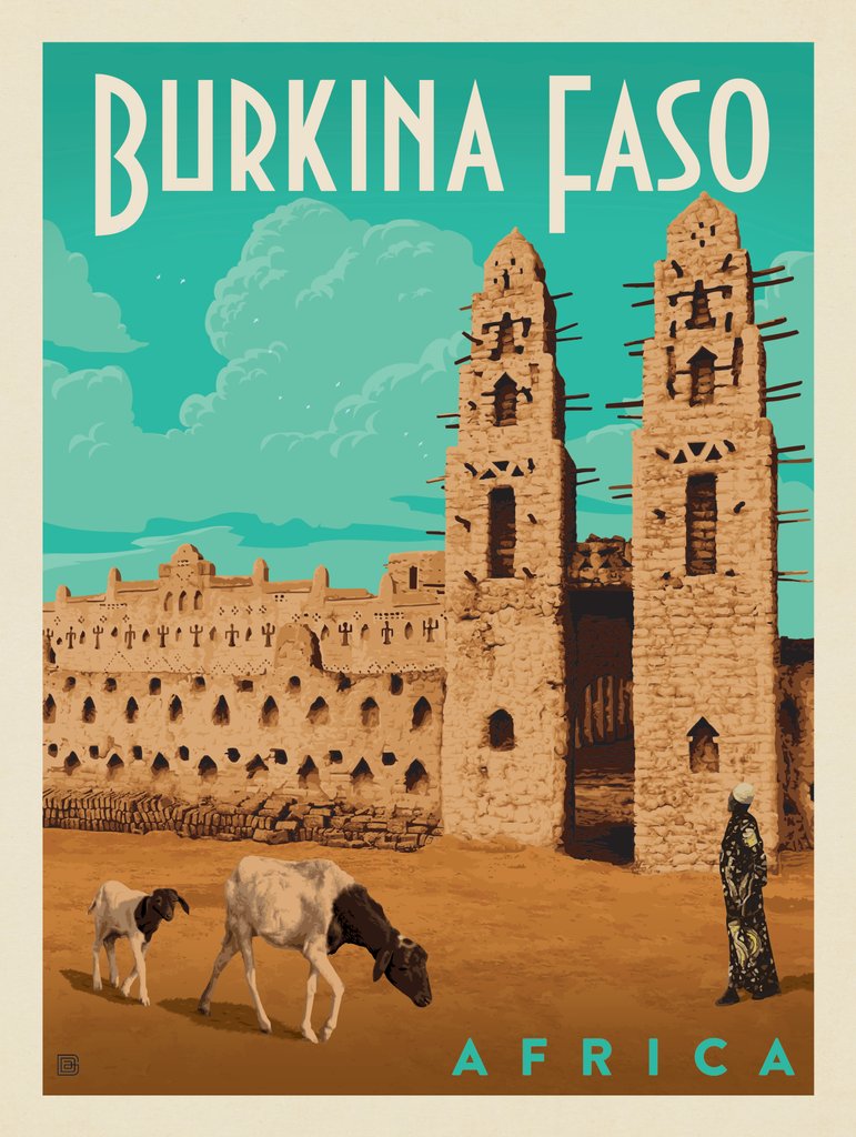 Burkina Faso, Africa - Art Print - Artwork