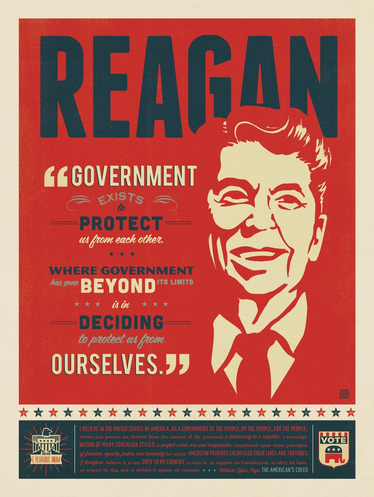 Presidential Quote: Reagan - Metal Sign - Artwork