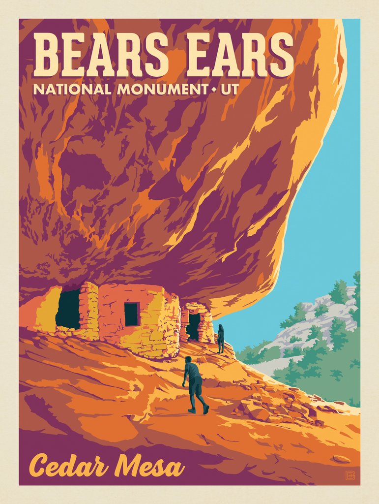Bears Ears National Monument: House on Fire - Metal Sign - Artwork