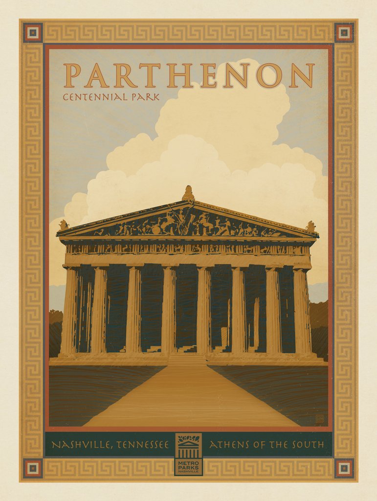 Metro Parks: Parthenon - Postcards - Artwork