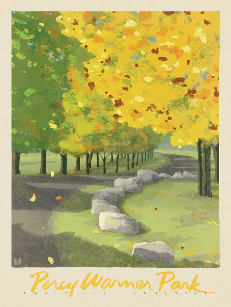 Percy Warner Park - Metal Sign - Artwork