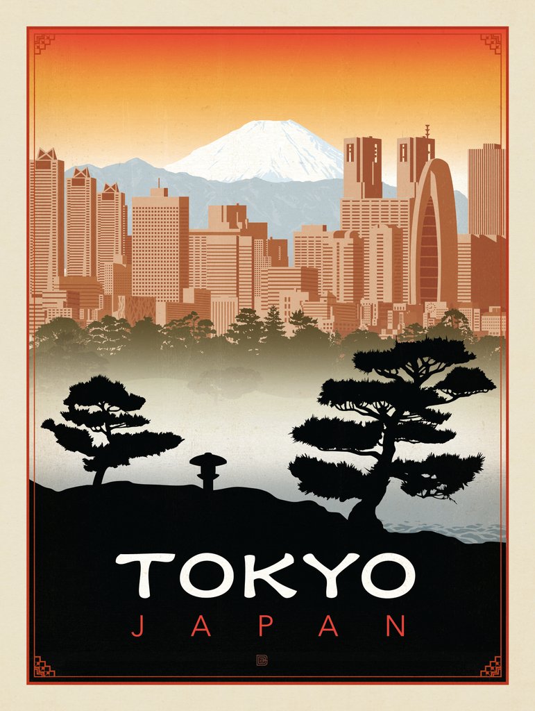Japan: Tokyo - Art Print - Artwork