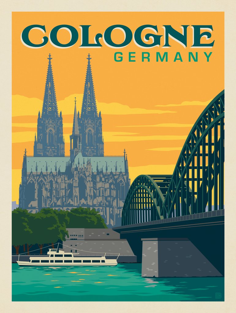 Germany: Cologne - Canvas - Artwork
