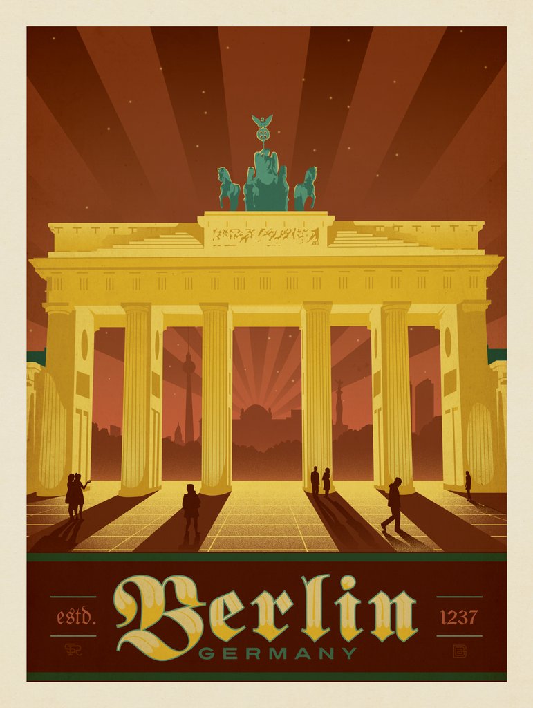 Germany: Berlin - Art Print - Artwork