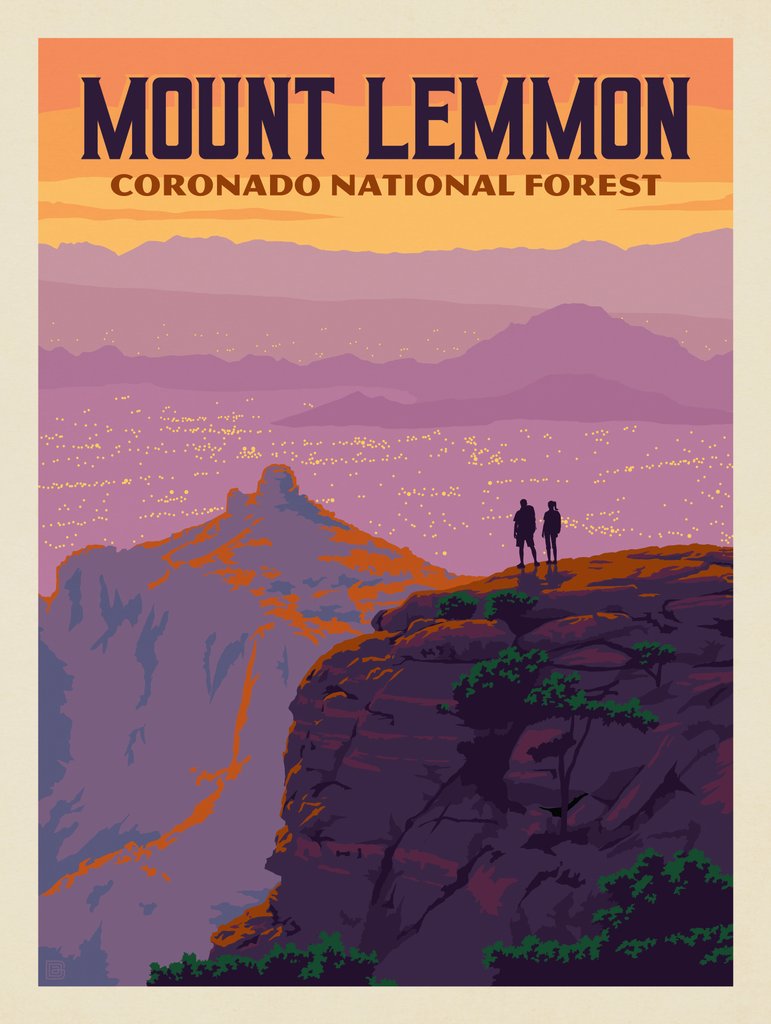 Mount Lemmon: Coronado National Forest, AZ - Canvas - Artwork