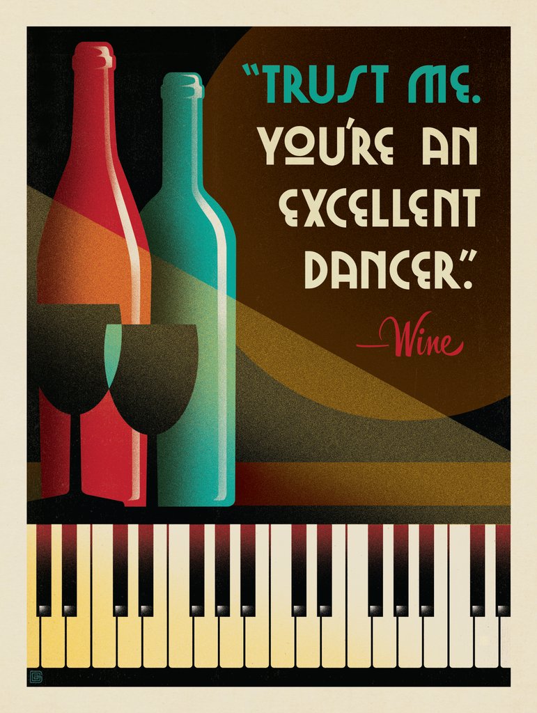 Trust Me: Wine - Metal Sign - Artwork