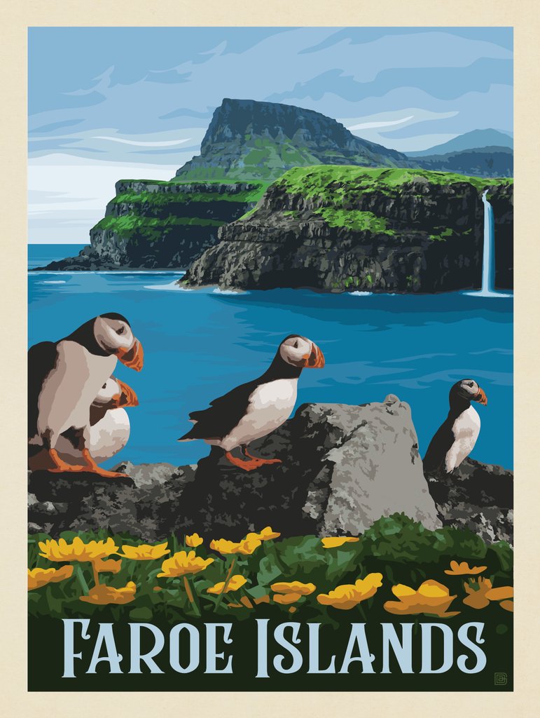 Faroe Islands - Postcards - Artwork