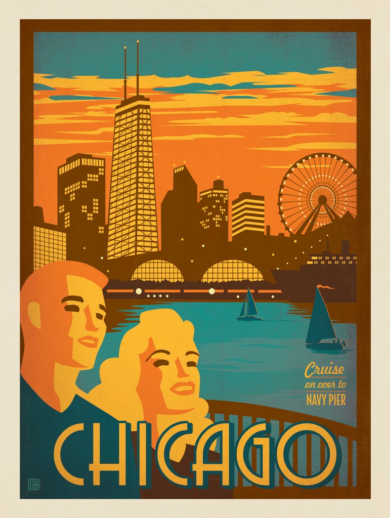 Chicago: Navy Pier - Notecards - Artwork