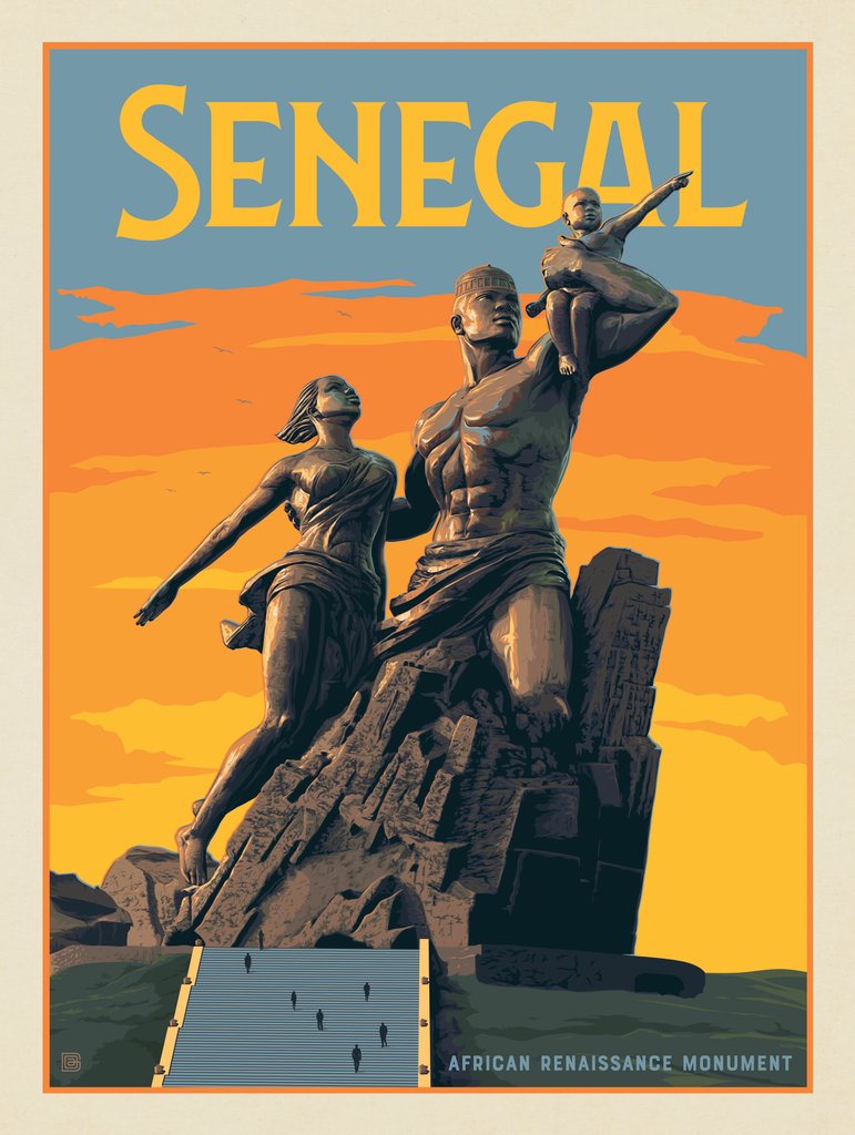 Senegal, Africa - Canvas - Artwork