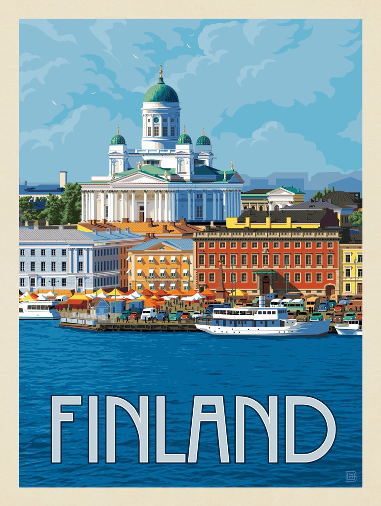 Finland - Art Print - Artwork