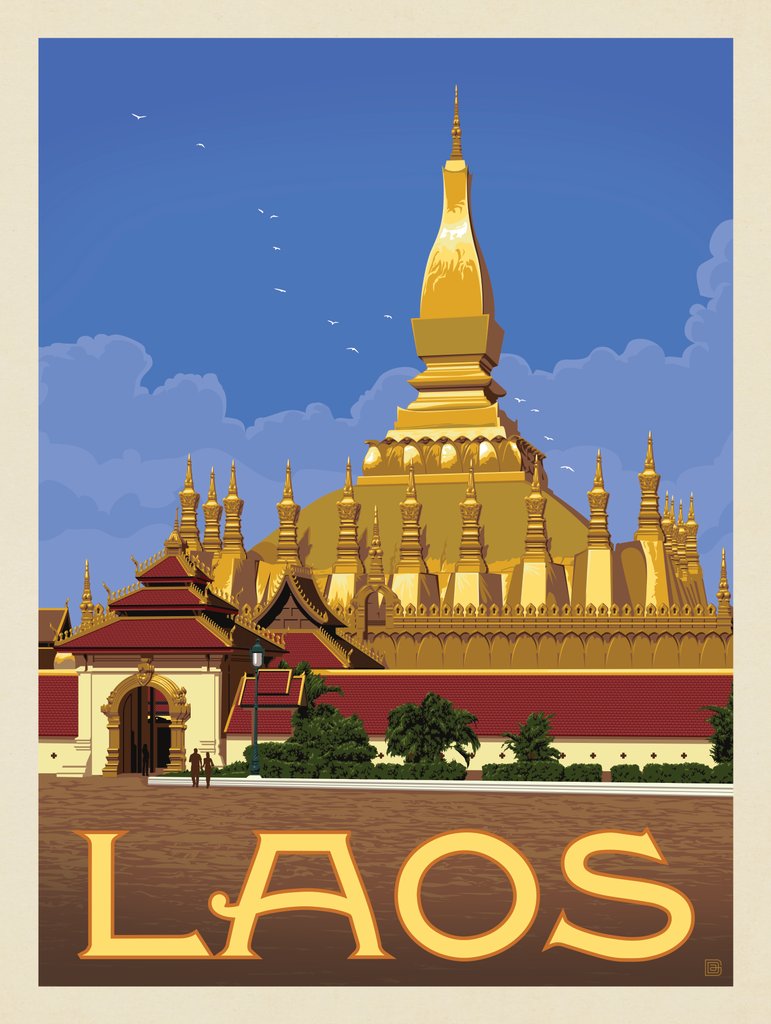 Laos - Art Print - Artwork
