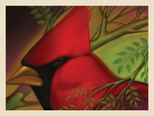 Pastel Painting: Redhead (Cardinal)