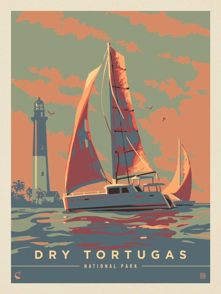 Dry Tortugas National Park: Tropical Heat - Notecards - Artwork