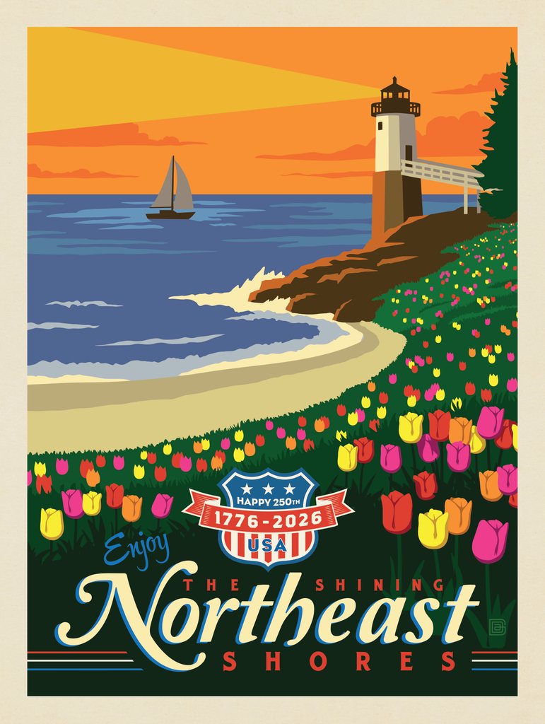 250th Anniversary USA: Celebrate The Northeast - Notecards - Artwork