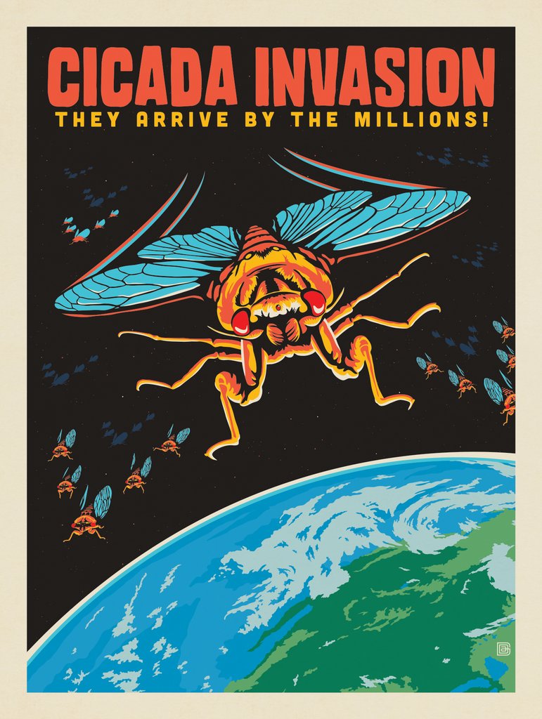 Cicada Invasion - Canvas - Artwork