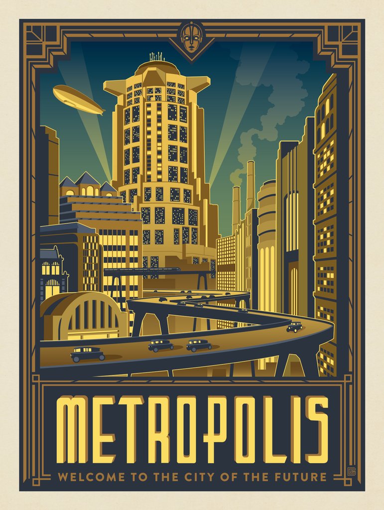 Metropolis: City Of The Future - Notecards - Artwork