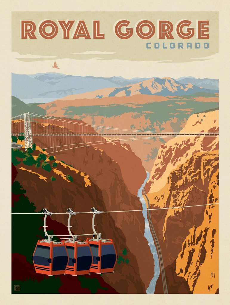 Royal Gorge, Colorado - Canvas - Artwork