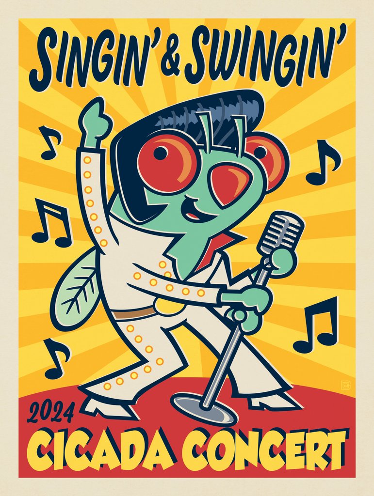 Cicada Concert: Singin' And Swingin' - Art Print - Artwork
