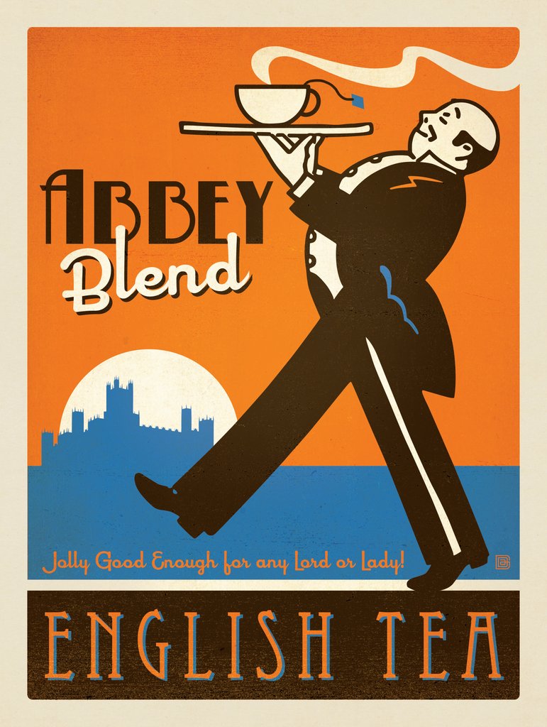 Abbey Blend Tea - Postcards - Artwork