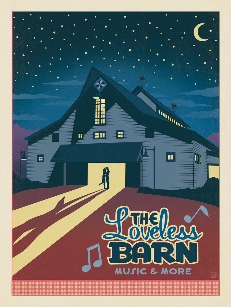 Loveless Barn - Metal Sign - Artwork