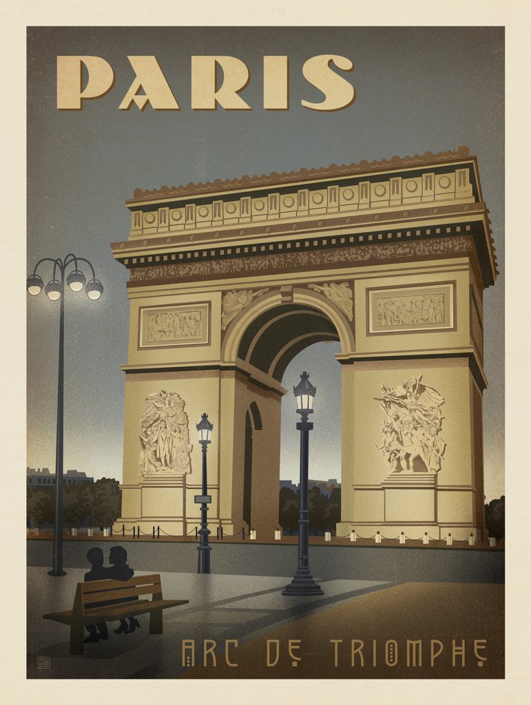 France: Paris, Arc De Triomphe 2 - Postcards - Artwork