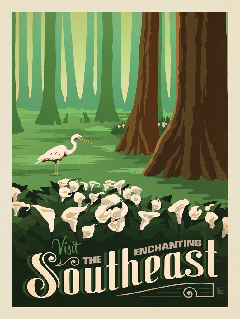 Macy's Flower Show: Southeast - Metal Sign - Artwork