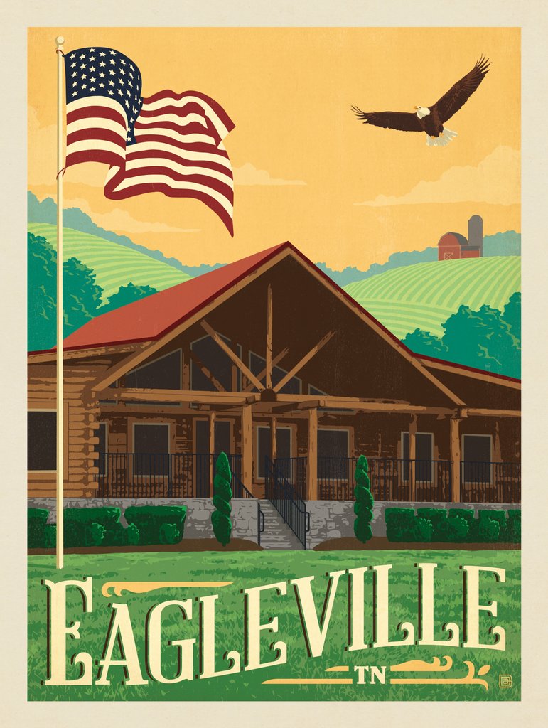 Rutherford County: Eagleville, TN - Canvas - Artwork