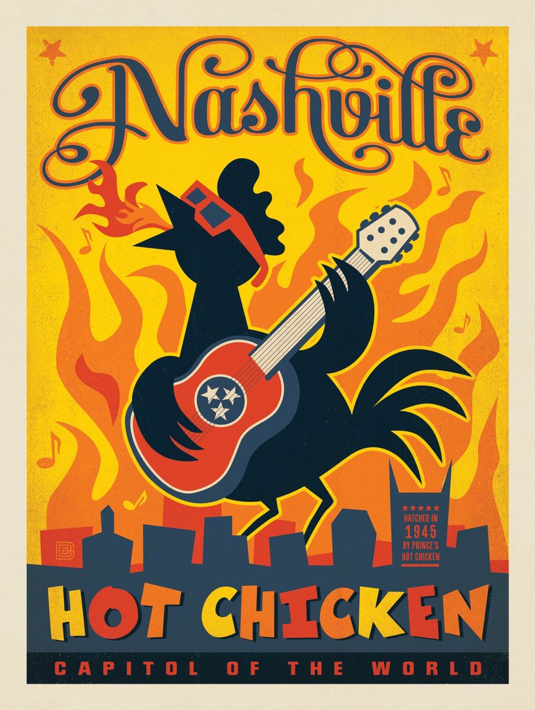 Nashville Hot Chicken (Prince's) - Art Print - Artwork