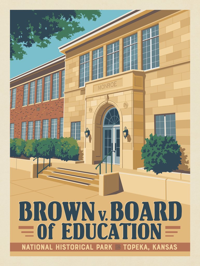 Brown V. Board Of Education Historical Park - Postcards - Artwork