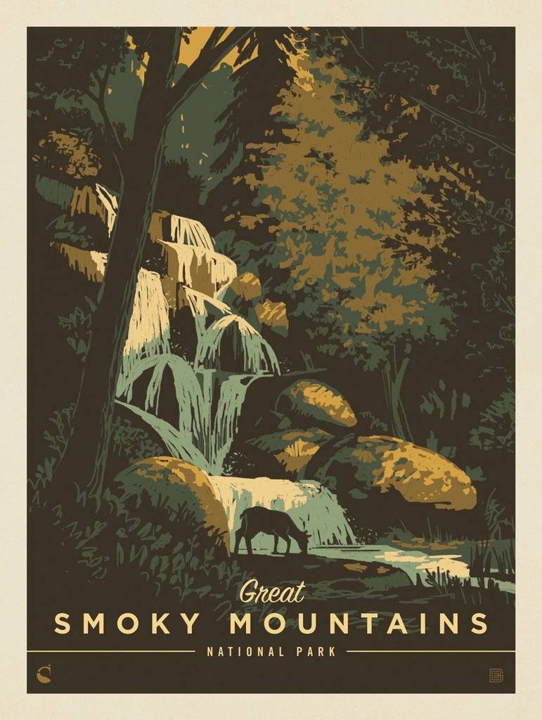 Great Smoky Mountains National Park: Tranquility - Postcards - Artwork