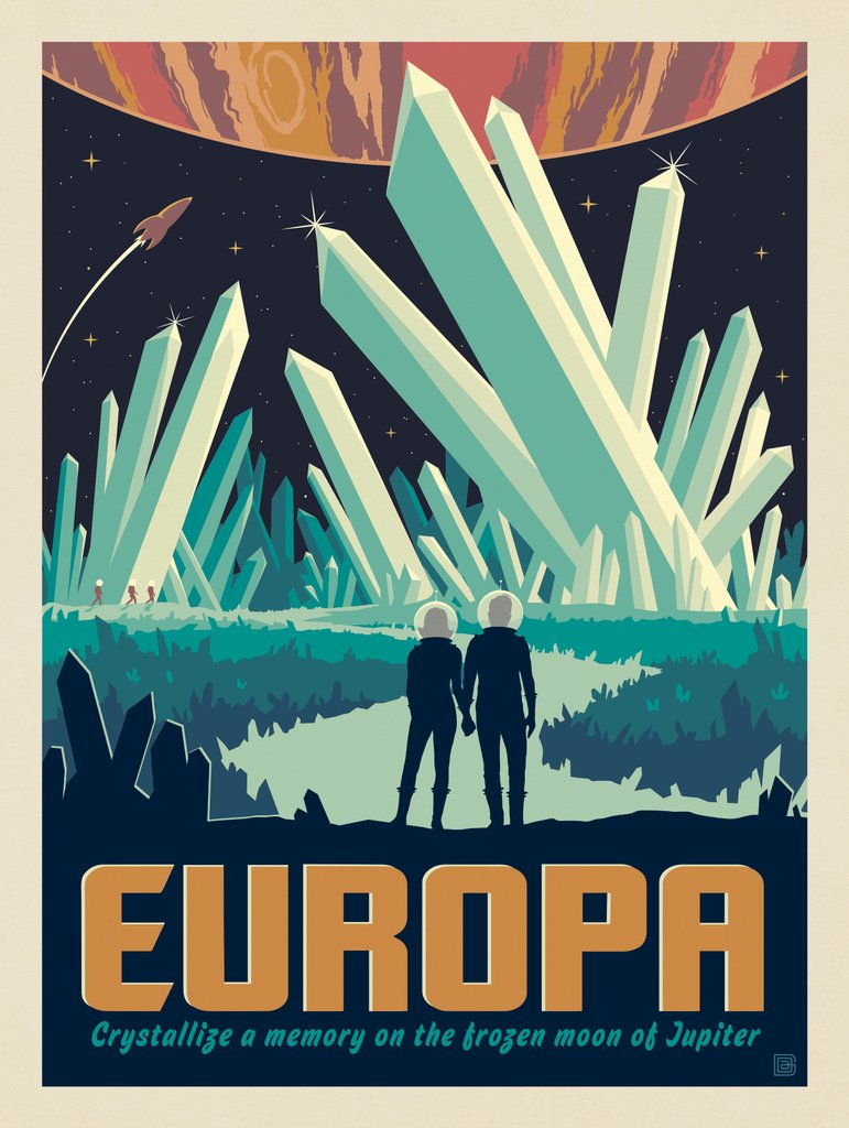 Europa: Crystal Fields - Canvas - Artwork