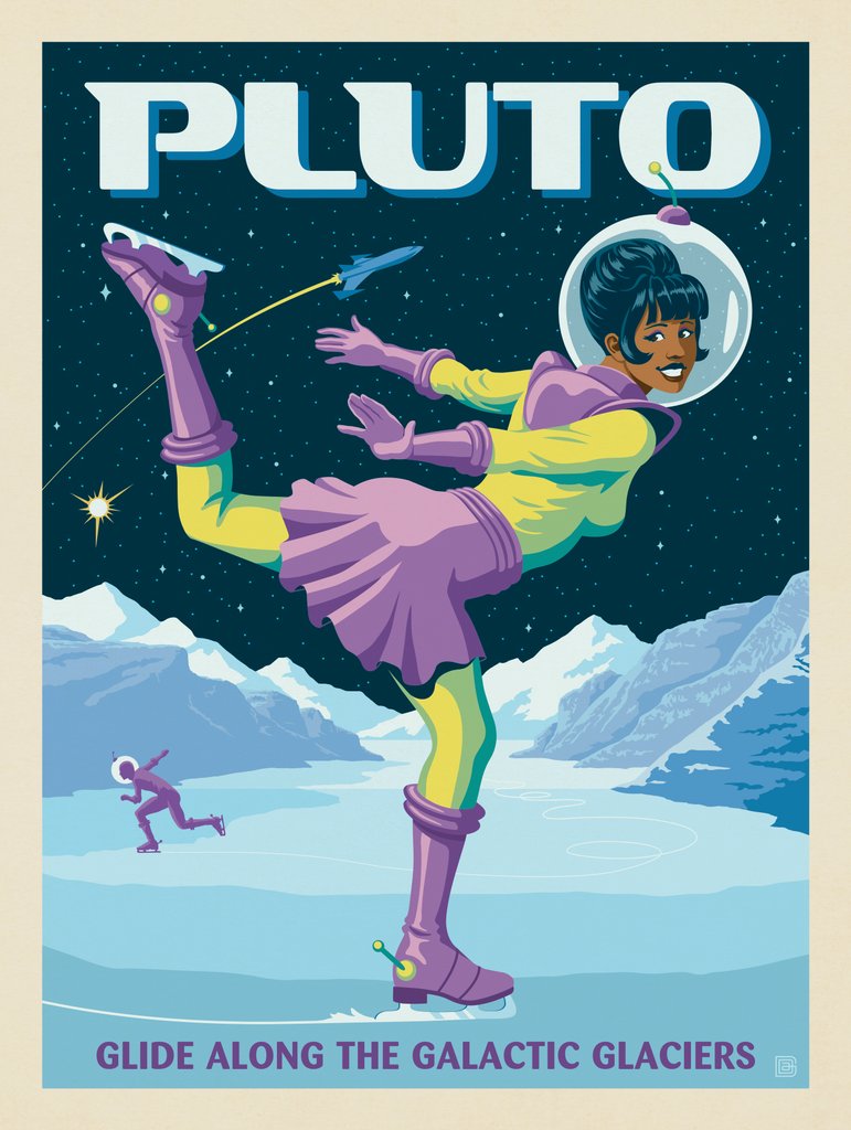 Pluto: Ice Skating - Canvas - Artwork