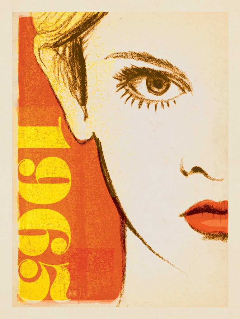 Mod 1965 Face - Postcards - Artwork
