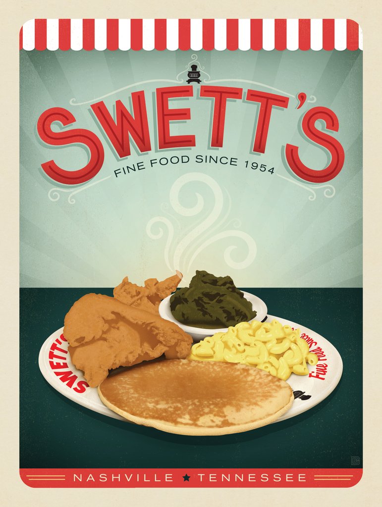 Swett’s - Postcards - Artwork