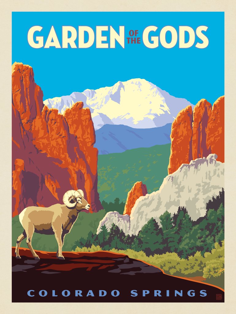 Garden Of The Gods, Colorado: Bighorn Sheep - Metal Sign - Artwork