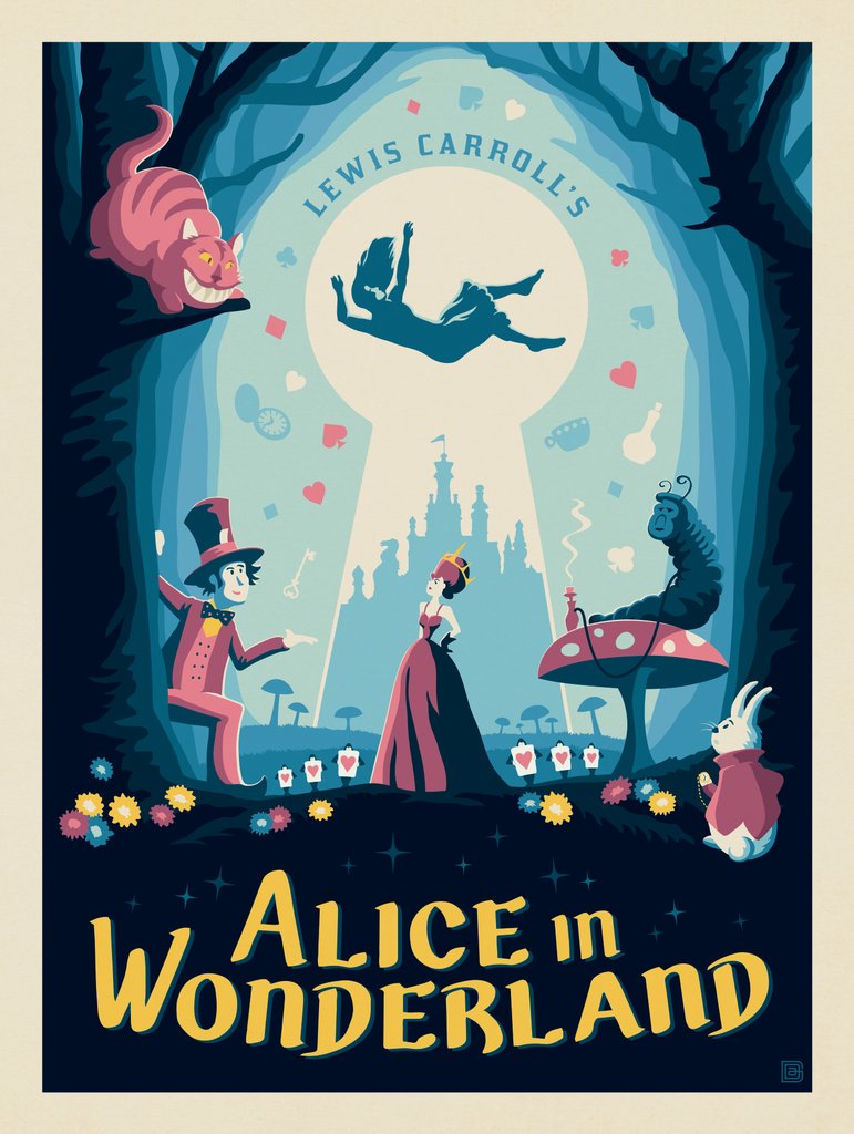 Alice In Wonderland: Lewis Carroll - Art Print - Artwork