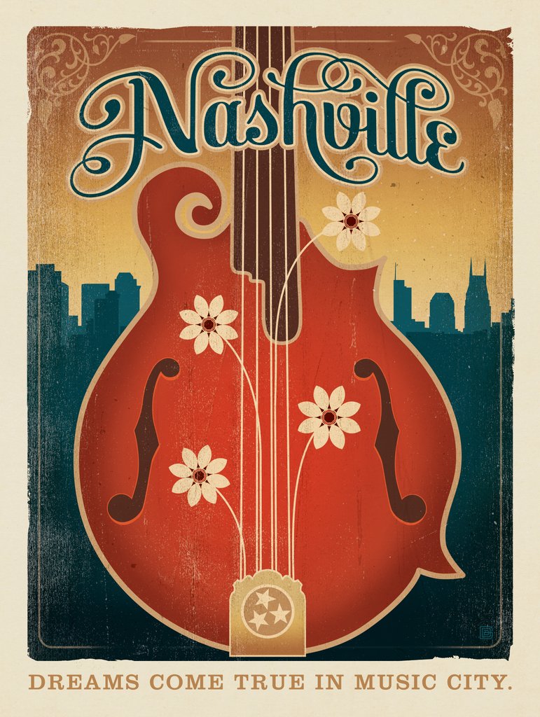 Dreams Come True In Music City - Postcards - Artwork