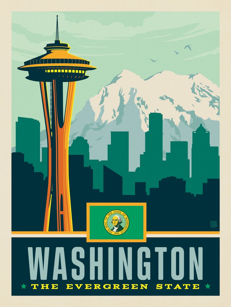 Washington State Pride - Art Print - Artwork