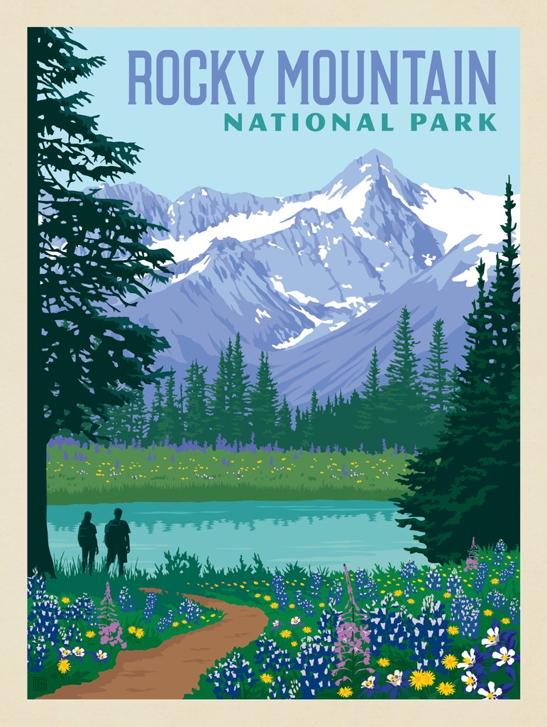 Rocky Mountain National Park: Wildflowers - Postcards - Artwork