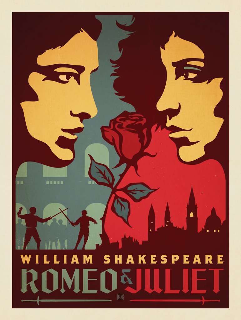 Romeo And Juliet: William Shakespeare - Metal Sign - Artwork