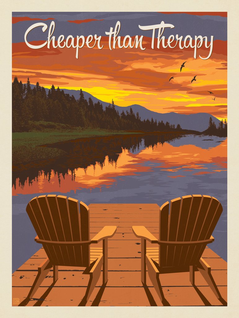 Cheaper Than Therapy - Postcards - Artwork
